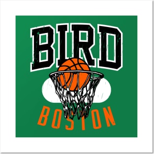 Vintage Boston 90's Basketball Shirt Posters and Art